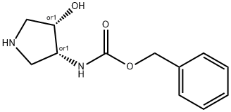 Benzyl (cis-4-hydroxypyrrolidin-3-yl)carbamate Struktur