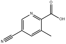 5-cyano-3-methylpyridine-2-carboxylic acid Struktur