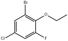 1-Bromo-5-chloro-2-ethoxy-3-fluorobenzene Struktur