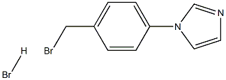 1-(4-(Bromomethyl)phenyl)-1H-imidazole hydrobromide Struktur