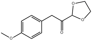 1-(1,3-Dioxolan-2-yl)-2-(4-methoxyphenyl)ethanone Struktur