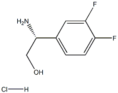 (R)-2-amino-2-(3,4-difluorophenyl)ethan-1-ol hydrochloride Struktur