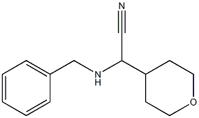 2-(benzylamino)-2-(oxan-4-yl)acetonitrile Struktur