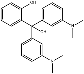 2-(Bis(3-(dimethylamino)phenyl)(hydroxy)methyl)phenol Struktur