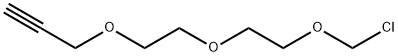 3-(2-(2-(Chloromethoxy)ethoxy)ethoxy)prop-1-yne Struktur