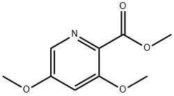 3,5-dimethoxy-2-Pyridinecarboxylic acid methyl ester Struktur