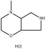 Pyrrolo[3,4-b]-1,4-oxazine, octahydro-4-methyl-, dihydrochloride
 Struktur