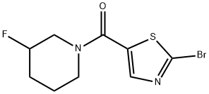 (2-Bromothiazol-5-yl)(3-fluoropiperidin-1-yl)methanone Struktur