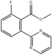 Methyl 2-fluoro-6-(pyrimidin-2-yl)benzoate Structure