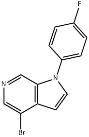 4-Bromo-1-(4-fluorophenyl)-1H-pyrrolo[2,3-c]pyridine Struktur