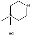 4,4-dimethyl-1,4-azasilinane hydrochloride Struktur