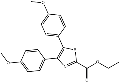 Ethyl 4,5-bis(4-methoxyphenyl)thiazole-2-carboxylate Struktur