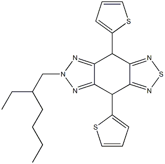 4,8-bis(thiophen-2-yl)-6-(2-ethylhexyl)-[1,2,5]thiadiazolo[3,4-f]benzotriazole Struktur