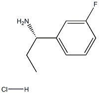 (S)-1-(3-Fluorophenyl)propan-1-amine hydrochloride Struktur