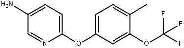 6-(4-methyl-3-(trifluoromethoxy)phenoxy)pyridin-3-amine Struktur