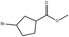 methyl 3-bromocyclopentanecarboxylate Struktur