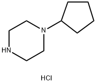 1-cyclopentylpiperazine hydrochloride Struktur