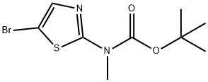 tert-butyl 5-bromothiazol-2-yl(methyl)carbamate Struktur