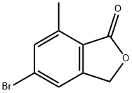 5-bromo-7-methylisobenzofuran-1(3H)-one Struktur