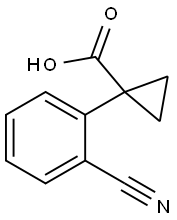 1-(2-Cyano-phenyl)-cyclopropanecarboxylic acid Struktur