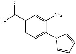 3-Amino-4-(1H-pyrrol-1-yl)benzoic acid Struktur