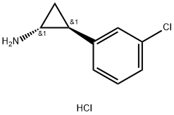 trans-2-(3-Chlorophenyl)cyclopropanamine Hydrochloride Struktur