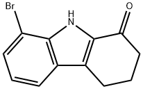 8-bromo-2,3,4,9-tetrahydro-1H-carbazol-1-one Struktur