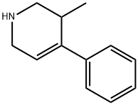 1,2,3,6-tetrahydro-3-methyl-4-phenylpyridine Struktur