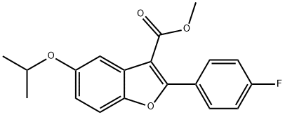 methyl 2-(4-fluorophenyl)-5-isopropoxybenzofuran-3-carboxylate(WXG02781) Struktur