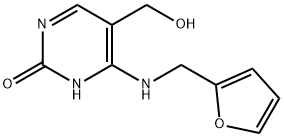 4-((furan-2-ylmethyl)amino)-5-(hydroxymethyl)pyrimidin-2(1H)-one Struktur