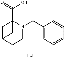 2-benzyl-2-aza-bicyclo[3.1.1]heptane-1-carboxylic acid hydrochloride Struktur