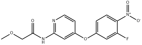 N-(4-(3-Fluoro-4-nitrophenoxy)pyridin-2-yl)-2-methoxyacetamide Struktur