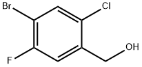 (4-Bromo-2-chloro-5-fluoro-phenyl)-methanol Struktur