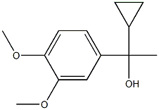 1-cyclopropyl-1-(3,4-dimethoxyphenyl)ethanol Struktur