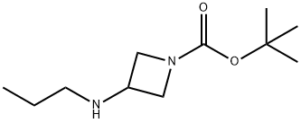 3-Propylamino-azetidine-1-carboxylic acid tert-butyl ester Struktur