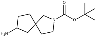 tert-butyl 7-amino-2-azaspiro[4.4]nonane-2-carboxylate Struktur