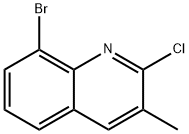 8-bromo-2-chloro-3-methylquinoline Struktur