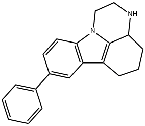 8-phenyl-2,3,3a,4,5,6-hexahydro-1H-pyrazino[3,2,1-jk]carbazole Struktur