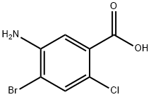 5-Amino-4-bromo-2-chloro-benzoic acid Struktur