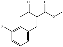 methyl 2-(3-bromobenzyl)-3-oxobutanoate Struktur