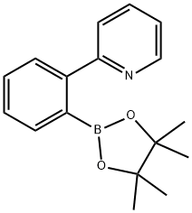 2-[2-(4,4,5,5-Tetramethyl-1,3,2-dioxaborolan-2-yl)phenyl]pyridine Structure