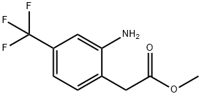 Methyl2-(2-amino-4-(trifluoromethyl)phenyl)acetate Struktur