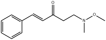 (E)-5-(Methoxy(methyl)amino)-1-phenylpent-1-en-3-one Struktur