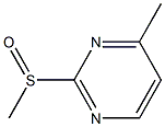 4-methyl-2-(methylsulfinyl)pyrimidine Struktur