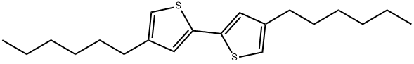 4,4'-Dihexyl-2,2'-bithiophene Struktur