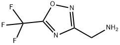 C-(5-Trifluoromethyl-[1,2,4]oxadiazol-3-yl)-methylamine Struktur