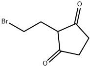 2-(2-bromoethyl)-1,3-cyclopentanedione Struktur