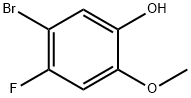 5-bromo-4-fluoro-2-methoxyphenol Struktur