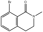 8-bromo-2-methyl-3,4-dihydroisoquinolin-1(2H)-one Struktur