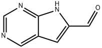 7H-Pyrrolo[2,3-d]pyrimidine-6-carbaldehyde Struktur